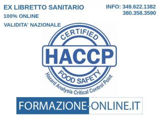 CORSO ONLINE ALIMENTARISTA - ATTESTATO HACCP - LATINA