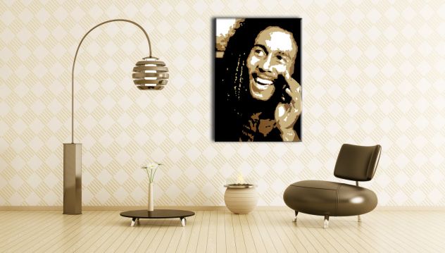 Quadro pop art di Bob Marley usato  Firenze