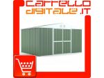 Box in Acciaio Zincato Casetta da Giardino in Lamiera 4.03 x 2.69 m x h2.15 &hellip;
