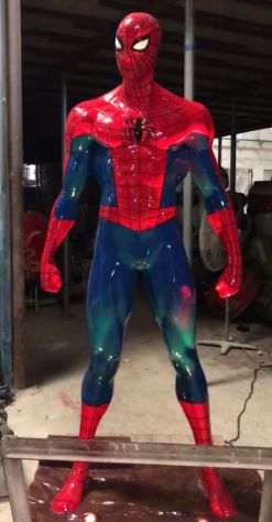 Spiderman statua in resina