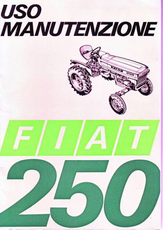Manuali per trattore Fiat 250 usato  Collecorvino